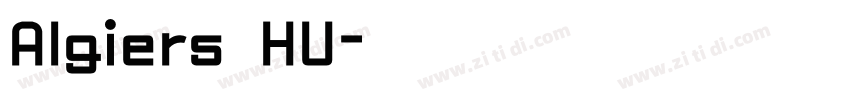 Algiers HU字体转换